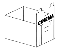 3D Sketch of a cinema