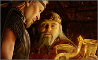 Two-shot of Beowulf with King Hrothgar